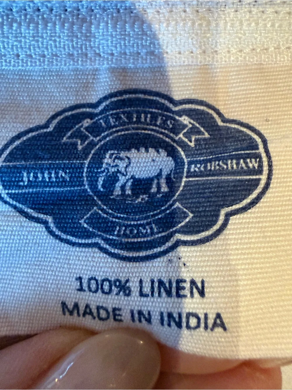 4 John Robshaw Euro Shams 1 Lumbar Sham 100% linen with gorgeous top stitching.